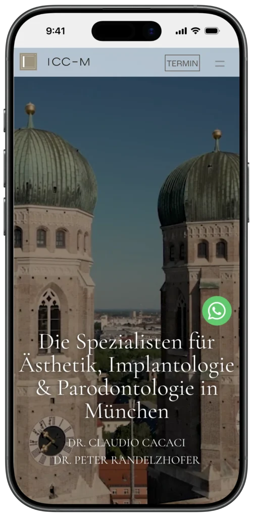 ICC-M Screenshot Mobile Home Seite